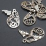 Pendentif Dragon, diamètre 24×36 mm ± conditionnement 20 g, 6 pièces (±)