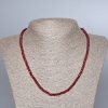 Collier en tourmaline facettée synthétique — rondelles, diamètre 4 × 3 mm, longueur 47 cm +/-
