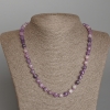 Collier en lépidolite naturelle, cubes facettés d'environ 7 mm de diamètre, longueur 50 cm environ