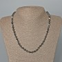 Collier en hématite polygonale, diamètre 4×4 mm ±, longueur 46 cm ±