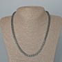 Collier en hématite «Fleur», diamètre 6×3 mm, longueur 50 cm