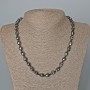 Collier en hématite «Crâne», diamètre 8×10×7,5 mm+-, longueur 48 cm+