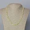 Collier en quartz citrine naturel — perles en galets, diamètre 6×7 mm ±, longueur 45–47 cm ±