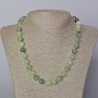 Collier en prénite naturel, perles de 10 mm