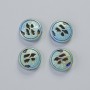 Perle d'hématite couleur caméléon mate, diamètre 12 × 4,5 mm ± (4 perles)