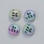 Perle d'hématite couleur caméléon mate, diamètre 12×4,5 mm ± (4 pièces)
