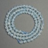 Perles en topaze naturelle, billes facettées, diamètre 4 mm ±, longueur 38 cm ±