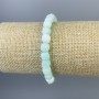 Bracelet angélite, cube facetté, diamètre 7×7 mm ±, longueur 18 cm ±, élastique