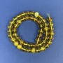 Perles d'ambre lisses 7 mm ± sur fil, longueur 39 cm+