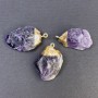 Pendentif en améthyste brute 35×24 mm+