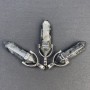 Pendentif en labradorite, cristal hexagonal en forme de sphère, 8 × 31 × 41 mm+
