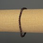 Bracelet Grenat boule facettée, diamètre 4 mm ±, longueur 18 mm ± élastique