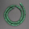 Perles rondelles en pierre naturelle de malachite, diamètre 8×3 mm, longueur 41 cm ±