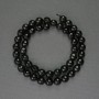 Perles d'agate facettées, billes de 8 mm ± sur fil, longueur 37 cm+
