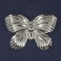 Broche Papillon argenté métal 42×30 mm+
