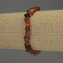 Bracelet en éclats d'ambre 5–7 × 4 mm, longueur 18 cm (±), élastique