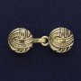 Broche-clip doré pour cardigan