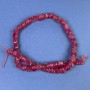 Perles de tourmaline cube 7x7 mm sur fil, longueur 37 cm+