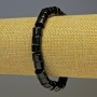 Bracelet en agate cylindrique, diamètre 8×5 mm, longueur 18 cm, élastique