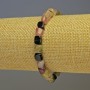Bracelet en tourmaline taillée 7×6 mm, longueur 18 cm, élastique