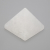 Pyramide souvenir pierre naturelle Cristal de roche, longueur 38×38 mm ±, largeur 33 mm ±