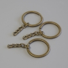 Prix par emballage /10 pièces. Base pour porte-clé – anneau, diamètre 28 mm, longueur 5 cm +-