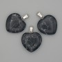 Pendentif Cœur en agate 20 × 20 × 25 mm+