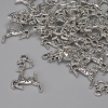 Pendentif «Cerf» argenté, diamètre 22×13 mm ±, trou d'attache 1,6 mm ±, conditionnement 25 pièces