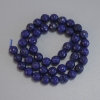Perles facettées de lapis-lazuli, boules, diamètre 8 mm ±, longueur 36 cm ± sur fil
