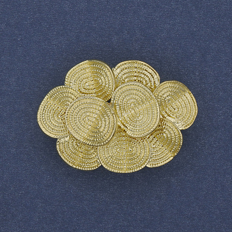 Broche-pendante Accent doré