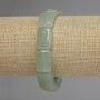 Bracelet en néphrite rectangulaire, diamètre 18×13 mm, longueur 18 cm, élastique