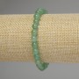 Bracelet en jade, billes lisses, diamètre 6 mm ±, longueur 18 cm, élastique