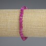 Bracelet en tourmaline taillée en cube 5 × 5 mm, longueur 18 cm ± élastique