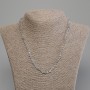 Collier en labradorite, cubes facettés de 4×4 mm, longueur environ 45 cm, avec fermoir