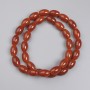 Perles de cornaline barillet, diamètre 12×8 mm ± sur fil, longueur 39 cm+