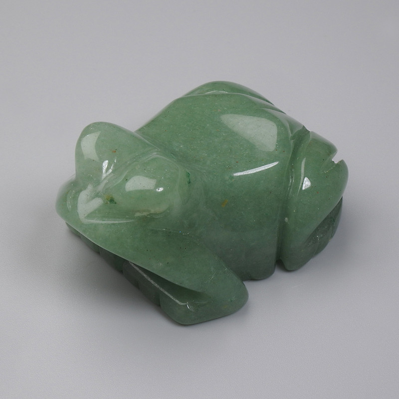 Statue-souvenir «Grenouille» en néphrite 55 × 30 × 40 mm+