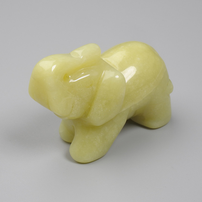 Statuette souvenir Éléphant en onyx, 55 × 35 × 26 mm+