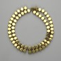 Perles d'hématite facettées 5,5 × 5,5 mm, couleur or, longueur 39 cm+