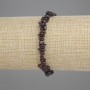 Bracelet en éclats de grenat, diamètre 3–7 mm, 5×1,5 mm ±, longueur 18 cm ±, élastique