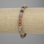 Bracelet en jaspe facetté en cubes, taille 5×5 mm, longueur 18 cm ±, élastique