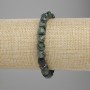 Bracelet en jaspe océan, cube facetté 7×7 mm, longueur environ 18 cm, élastique