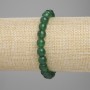 Bracelet chrysoprase boules facettées, diamètre 8 mm ±, longueur 18 cm ±, élastique