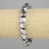 Bracelet térahertz à facettes, diamètre 8,5×8,5 mm, longueur 18 cm ±, élastique