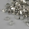 Support d’attache de pendentif, pour sous-pendantif, diamètre 4 mm ±, longueur 8 mm ±, couleur métal argenté, conditionnement 22 g ±