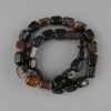 Solde! Perles d'agate barre 12-15×8 mm, 5-9 mm ±, longueur environ 38 cm ± sur fil