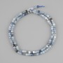 Perles de kyanite facettées en cube, 3 × 3 mm, longueur 39 cm