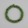 Perles de diopside, pierre naturelle, boule facettée, diamètre environ 5 mm, longueur environ 38 cm ±