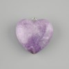 Pendentif Cœur en lépidolite 30 × 30 mm+