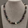 Collier de perles de Majorque, longueur 47 cm, avec fermoir
