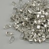 Support de pendentif pour sous-pendentif, diamètre 2,5 mm ±, longueur 7 mm ±, couleur argent, emballage 17 g ±